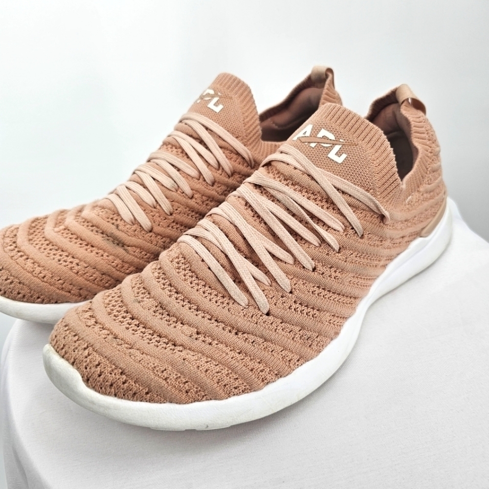 APL TechLoom Sock Sneaker in Blush - Women's Athletic Shoe